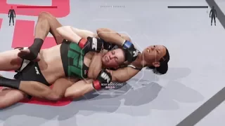 Gia chokes out Rose Namajunas (EA UFC 2: Ryona Edition)