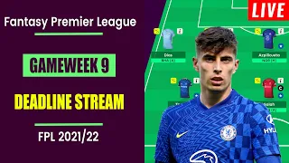 FPL Gameweek 9: Deadline Stream | Live Q&A and Team News | Fantasy Premier League Tips 2021/22