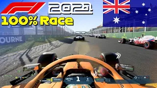 F1 2021 - 100% Race Melbourne, Australia in Ricciardo's McLaren