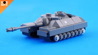 Lego Doom Turtle T28/T95 US Super Heavy WW2 Tank Mini Vehicles (Tutorial)