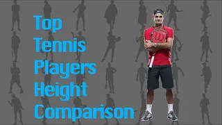 Top Male Tennis Players Height Comparison - Roger Federer VS Others