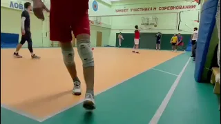 Нападающий удар .Volleyball Pamir