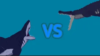 Megalodon vs Crocosaurus | AUTO RPG Anything