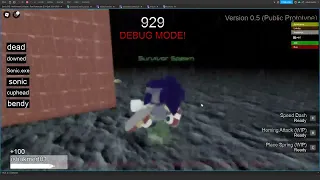 Speed Dash Ability Test in Sonic.exe: Multiversal Collapse