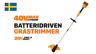 WORX WG183E Sladdlös gräs/kanttrimmer 40 V   SV