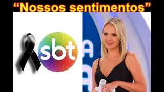 Luto! Eliana perde braço direito e morte causa comoção geral no SBT