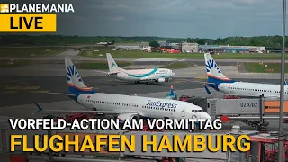 Planespotting LIVE: Vorfeld Action auf dem Flughafen Hamburg EDDH. Tag 3 - Mittwoch ab 11 Uhr
