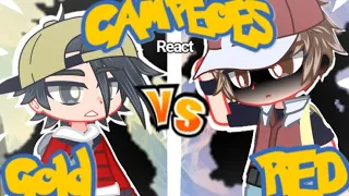 Campeões Pokémon React "Pokémon Red vs Gold FULL FIGHT" | @PedroAraujoStudio