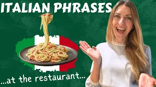 Learn Italian: phrases AT THE RESTAURANT - part 2