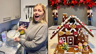 Decorating Our Gingerbread House For Christmas 2023 - Festive Home Vlog