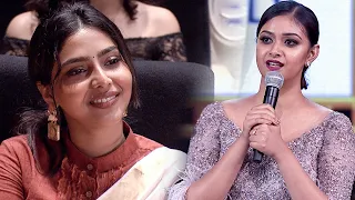 Aishwarya Lekshmi loved Keerthy Suresh's cute speech in Tamil and Malayalam at South Movie Awards