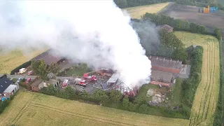 Großbrand in Friesoyther Lagergebäude