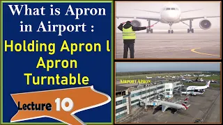 what is Apron in Airport l Types of Apron l Turn Table Apron  l Holding Apron