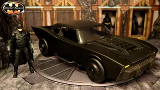 Spinmaster The Batman Batmobile 12 inch Scale Used With 7 inch McFarlane DC Multiverse Figure Review