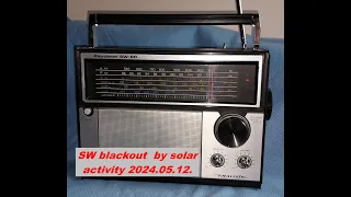 Complete blackout on the entire shortwave spectrum, across all bands due to solar flares. Part One