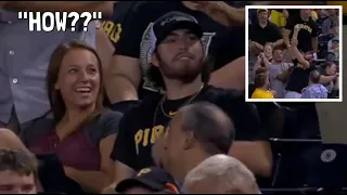 MLB INSANE Barehanded Catches by Fans