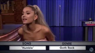 Ariana Grande singing "Humble" in Goth Rock voice