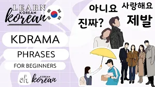 Learn KDrama Phrases For Beginners | Learn Korean