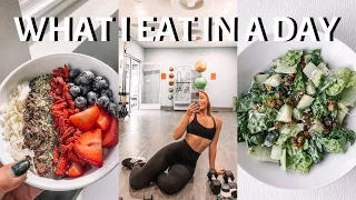 WHAT I EAT IN A DAY (EASY AND REALISTIC RECIPES, HEALTHY TIPS, WORKOUT)