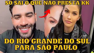 Andressa Suita parte para São Paulo e vídeo do Gusttavo Lima falando “Besteira” em show VIRALIZA kkk