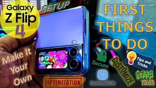 GALAXY Z FLIP 4: 1st Things To Do (Make It Your Own, Secure, Customize, Tips & Tricks, & more...)