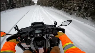 CFMOTO 600 in the snow! | How will it hold up?