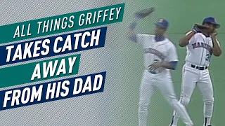 Ken Griffey Jr. Takes Catch Away from his Dad