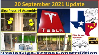 Tesla Gigafactory Texas 20 September 2021 Cyber Truck & Model Y Factory Construction Update(07:35AM)