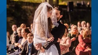 Marysville couple’s wedding day goes viral after groom carries sister-in-law down the aisle