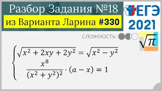 Разбор Задачи №18 из Варианта Ларина №330