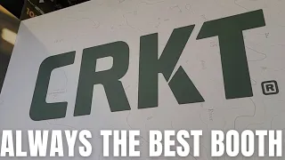 NEW CRKT KNIVES 2022 SHOT SHOW LAS VEGAS CONVENTION BOOTH REVIEW