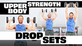 20 Minute Upper Body Dumbbell Drop Sets | The Body Coach TV