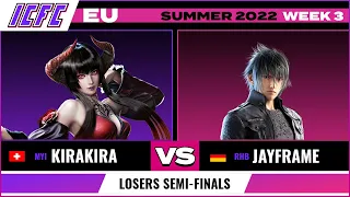 Kirakira (Eliza) vs. Jayframe (Noctis/Gigas) - Losers Semi-Finals - ICFC TEKKEN EU: Summer 2022 - W3