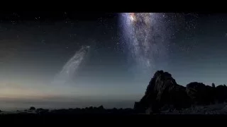 5 billion years. Andromeda vs Milky Way / Sun - red giant