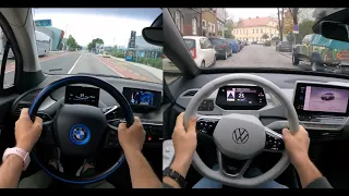 2022 BMW i3s VS 2022 VW Volkswagen ID.3 | Test Drive POV | EV Compact #car #EV #electriccar