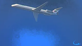 Bulgarian Air Charter (McDonnell Douglas MD 82) contrail with ATC