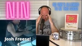 Drum Teacher Reaction: Josh Freese drumming "Letting You" live with NIN