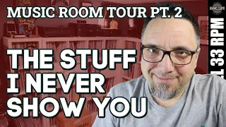 My secret turntable stash and a look at my record shelves | Music room tour part 2