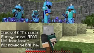 I went UNDERCOVER on a PROS ONLY minecraft server...