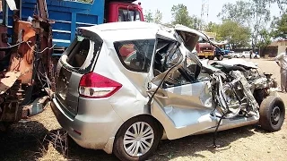 Latest Car Accident of Maruti Suzuki Ertiga in India - Road - Crash - Compilation - 2016 - 2017