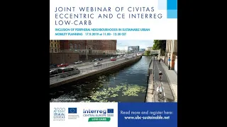 CIVITAS ECCENTRIC thematic webinar 2: Inclusion of peripheral neighbourhoods in SUMPs