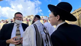The Priestly Blessing at the Western Wall. Information about it will be provided after the prayer