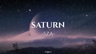 Saturn SZA- (LYRICS/LETRA)