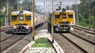 [7 in 1] Non Stop Galloping EMU local trains🔥 Kolkata Fast EMU local trains at full speed!!!