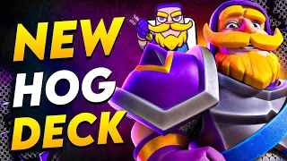 Playing a *NEW* Hog Rider Deck with Knight Evolution