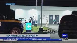 Persona herida tras asalto en estación de combustible