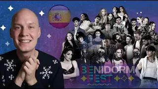SWEDISH GUY REACTS TO BENIDORM FEST 2023 SONGS - SPAIN 🇪🇸