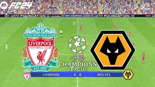 FC 24 | Liverpool vs Wolves - UCL UEFA Champions League - PS5™ Full Match & Gameplay