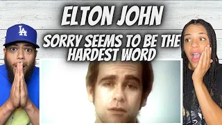 FANTASTIC!| FIRST TIME HEARING Elton John -  Sorry Seems Top Be The Hardest Words REACTION