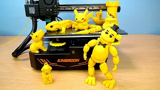 Golden Freddy FNAF - Pikachu - Capibara на 3д Принтере Kingroon KP3S Pro S1